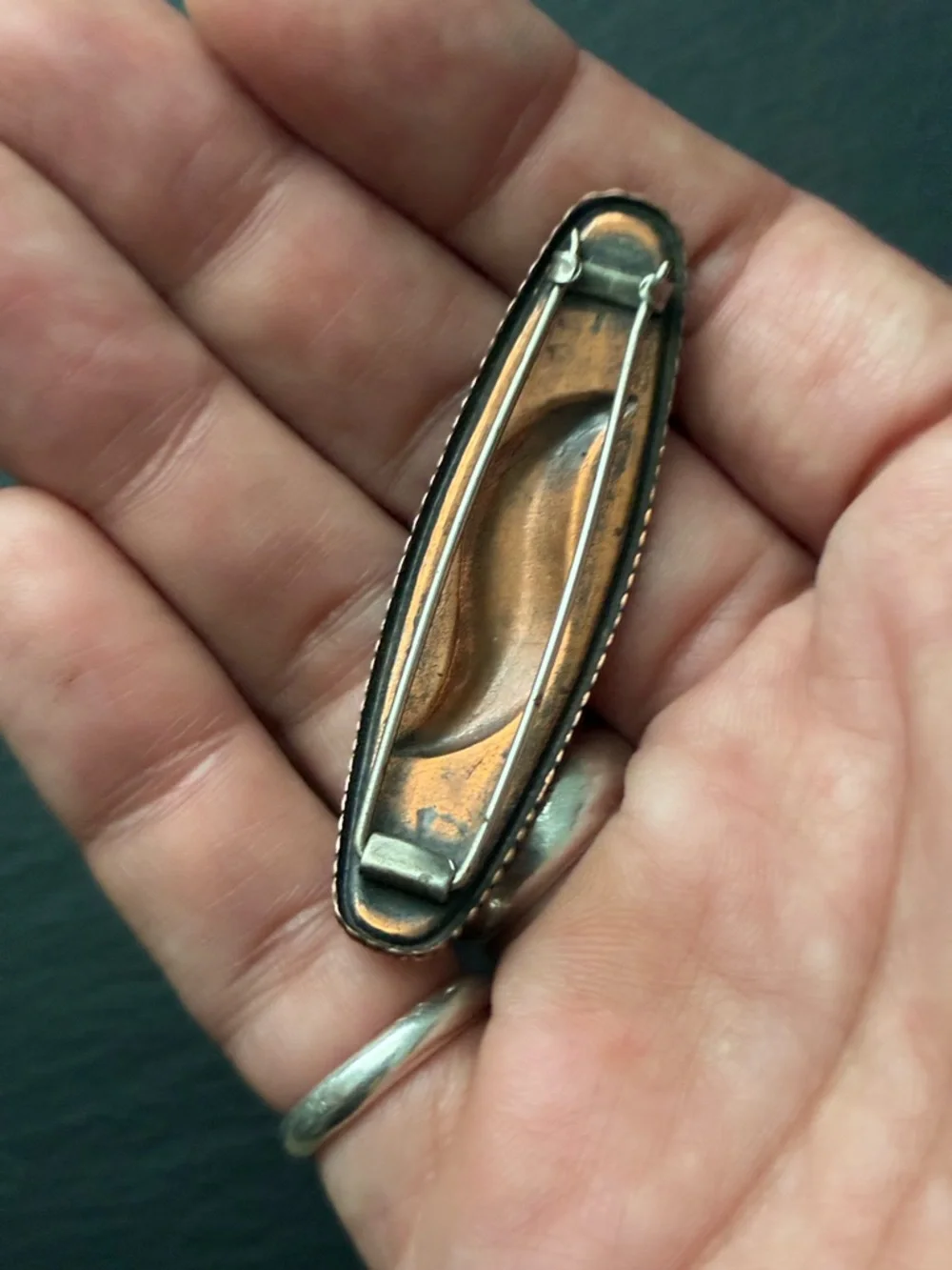 Decorative Copper-Tone Hair Clip for Women
